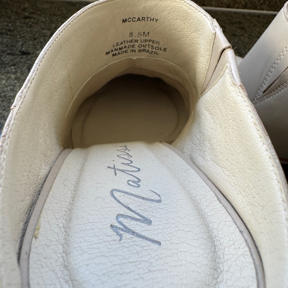 Matisse Cream Block Heel Mules - Picture 4 of 4